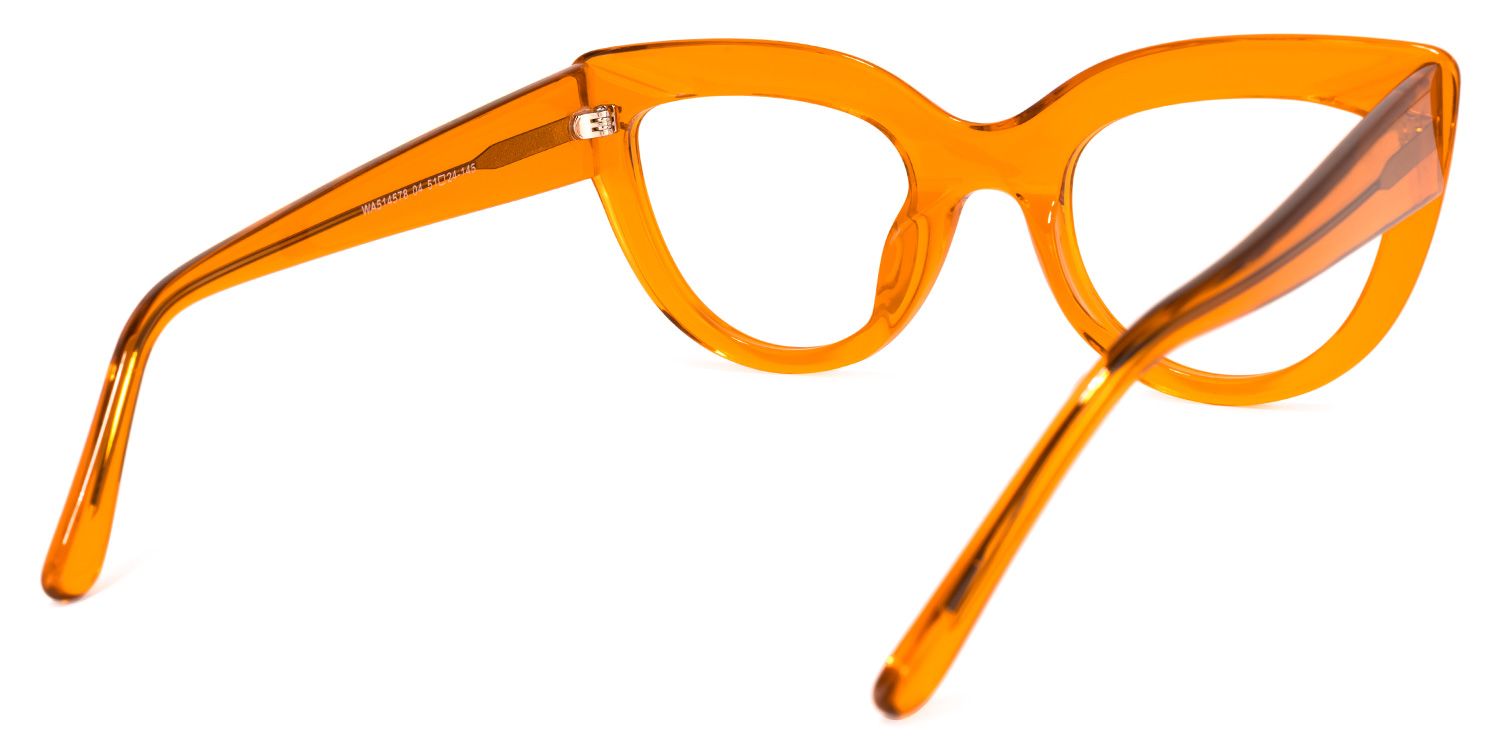 Caren Cateye Orange Glasses | ZEELOOL Canada4