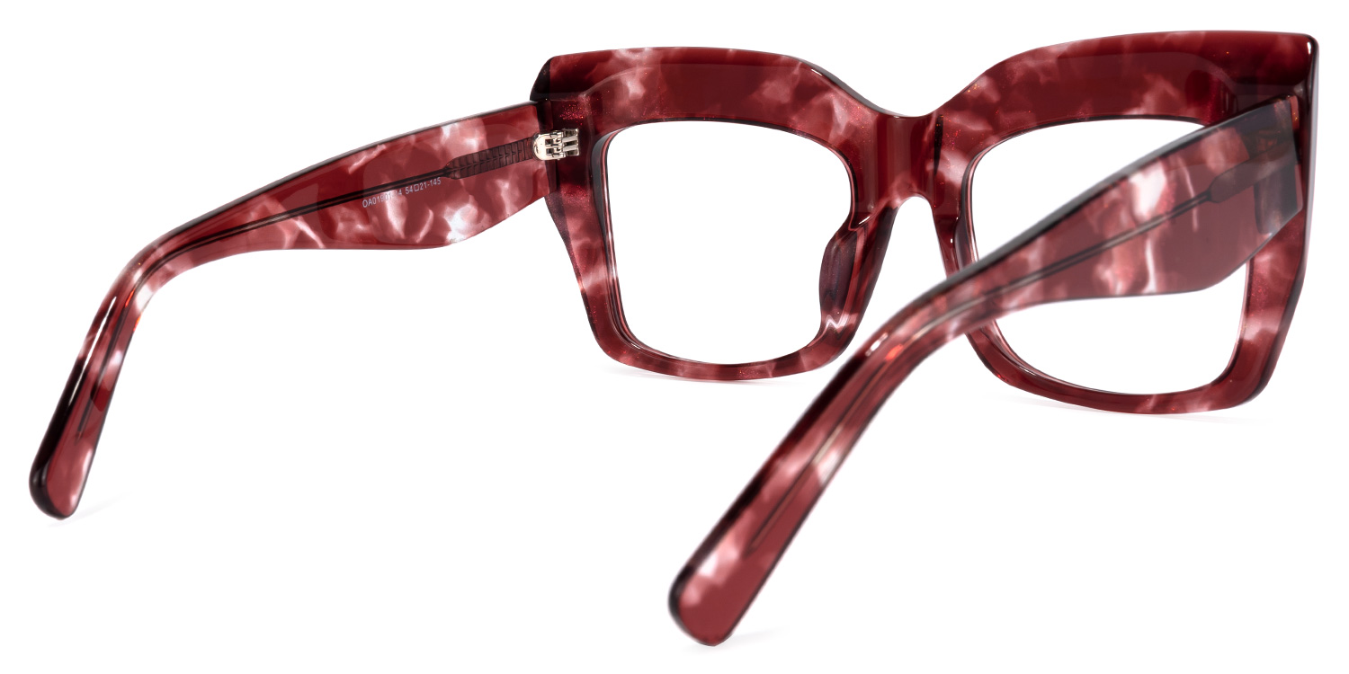 Charmaine Cat Eye Burgundy Glasses | ZEELOOL Canada4
