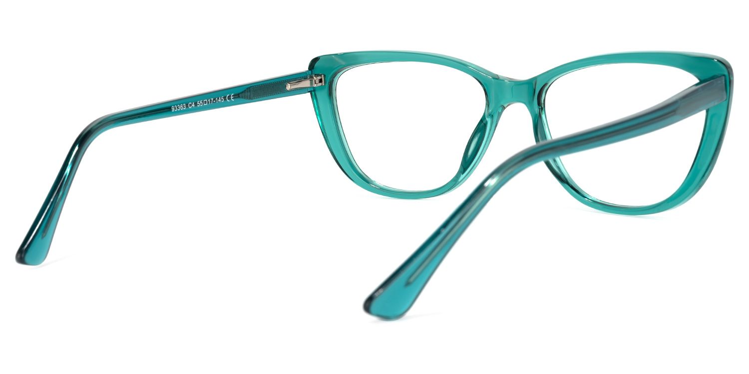 Qamar Cateye Peacock-Blue Glasses | ZEELOOL Canada4