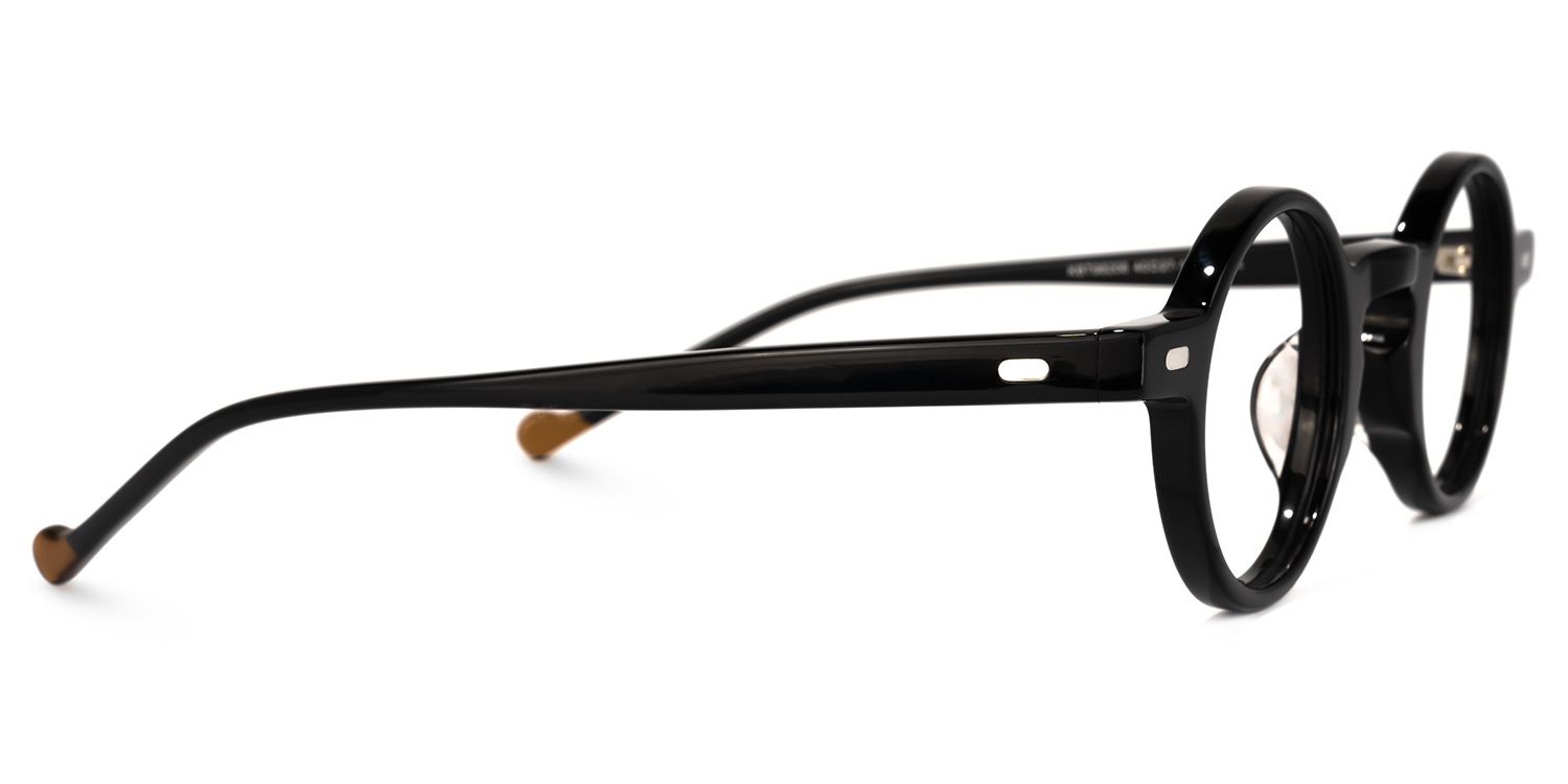 Danielle Round Black Glasses | ZEELOOL Canada2