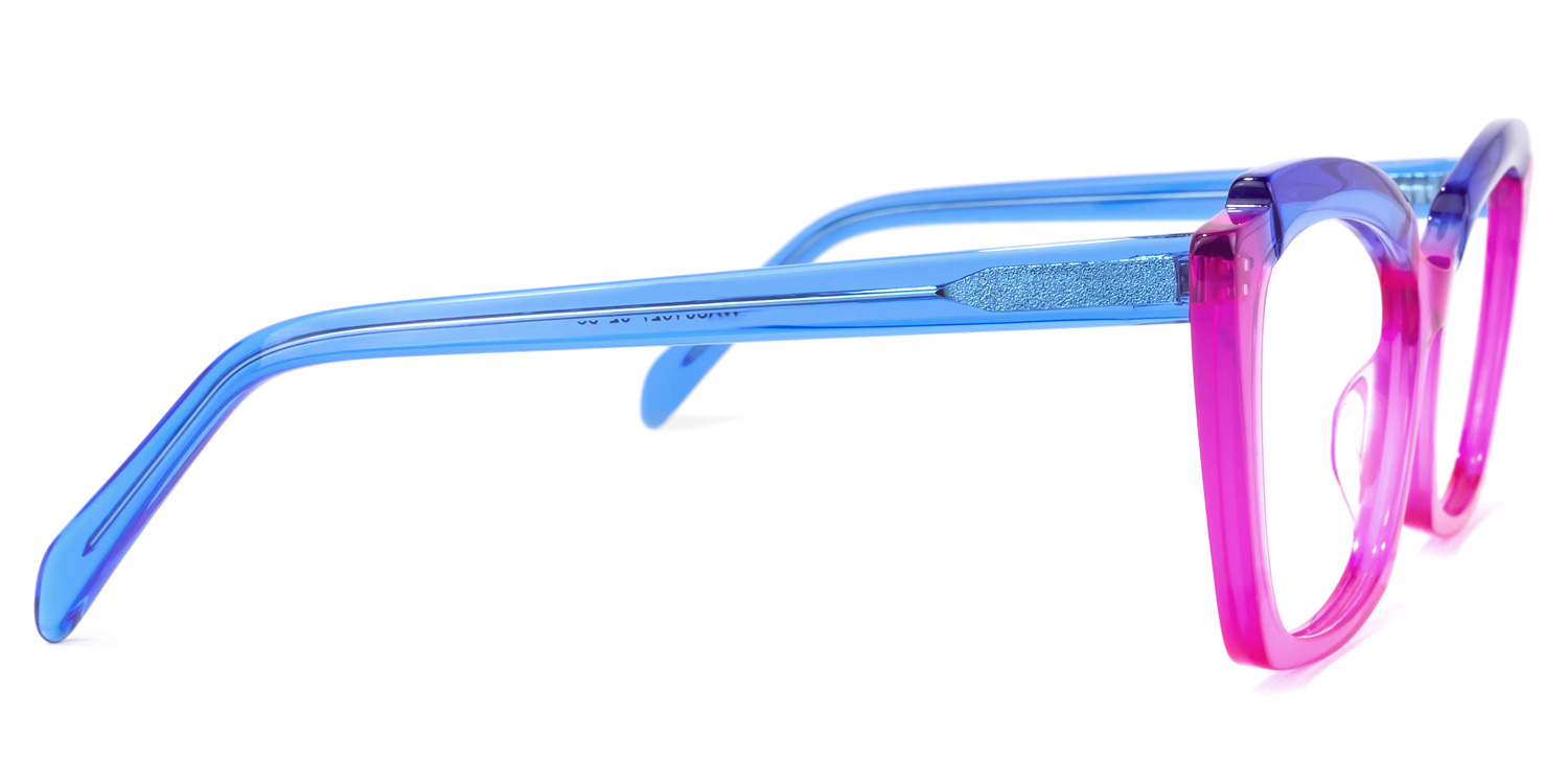 Benesa Browline Purple Glasses2