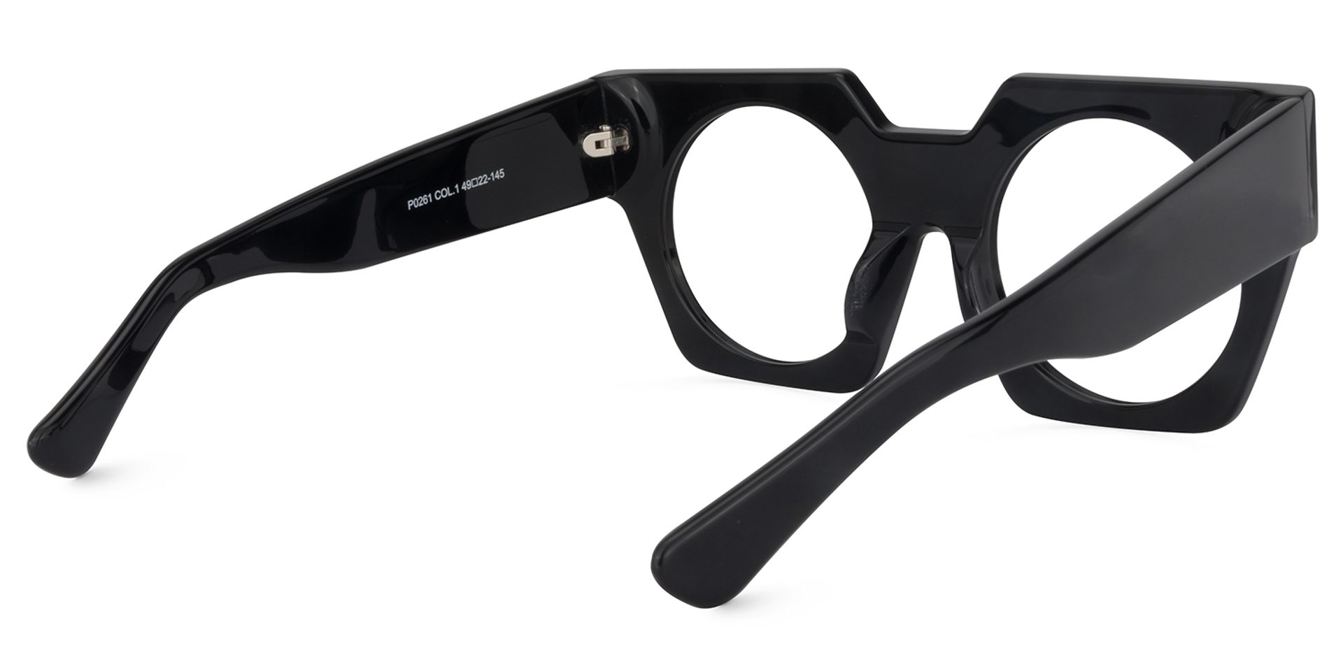 Geometric Black Glasses | ZEELOOL Canada4