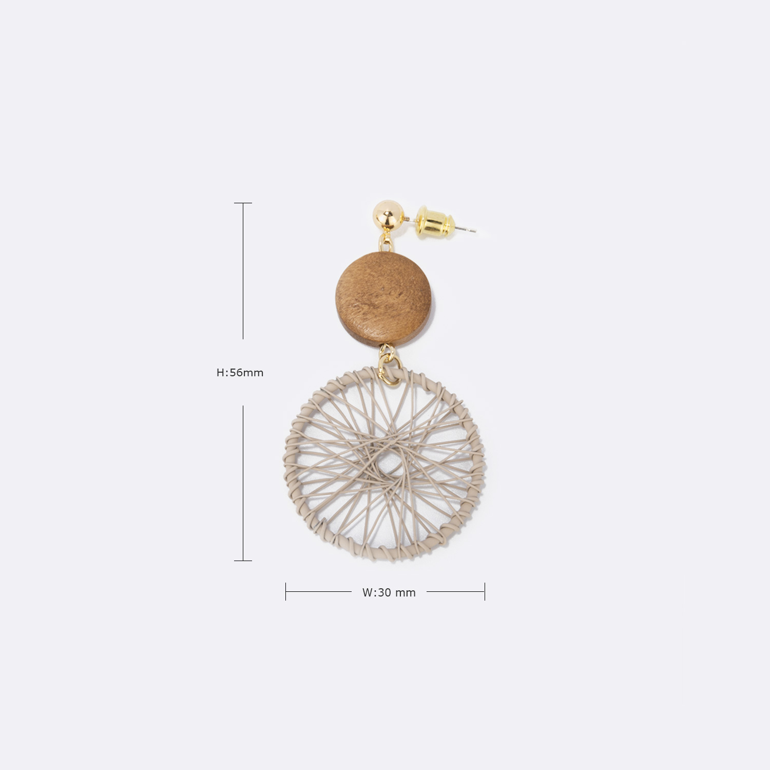 Stylish Weave Round Earrings | ZEELOOL Canada3