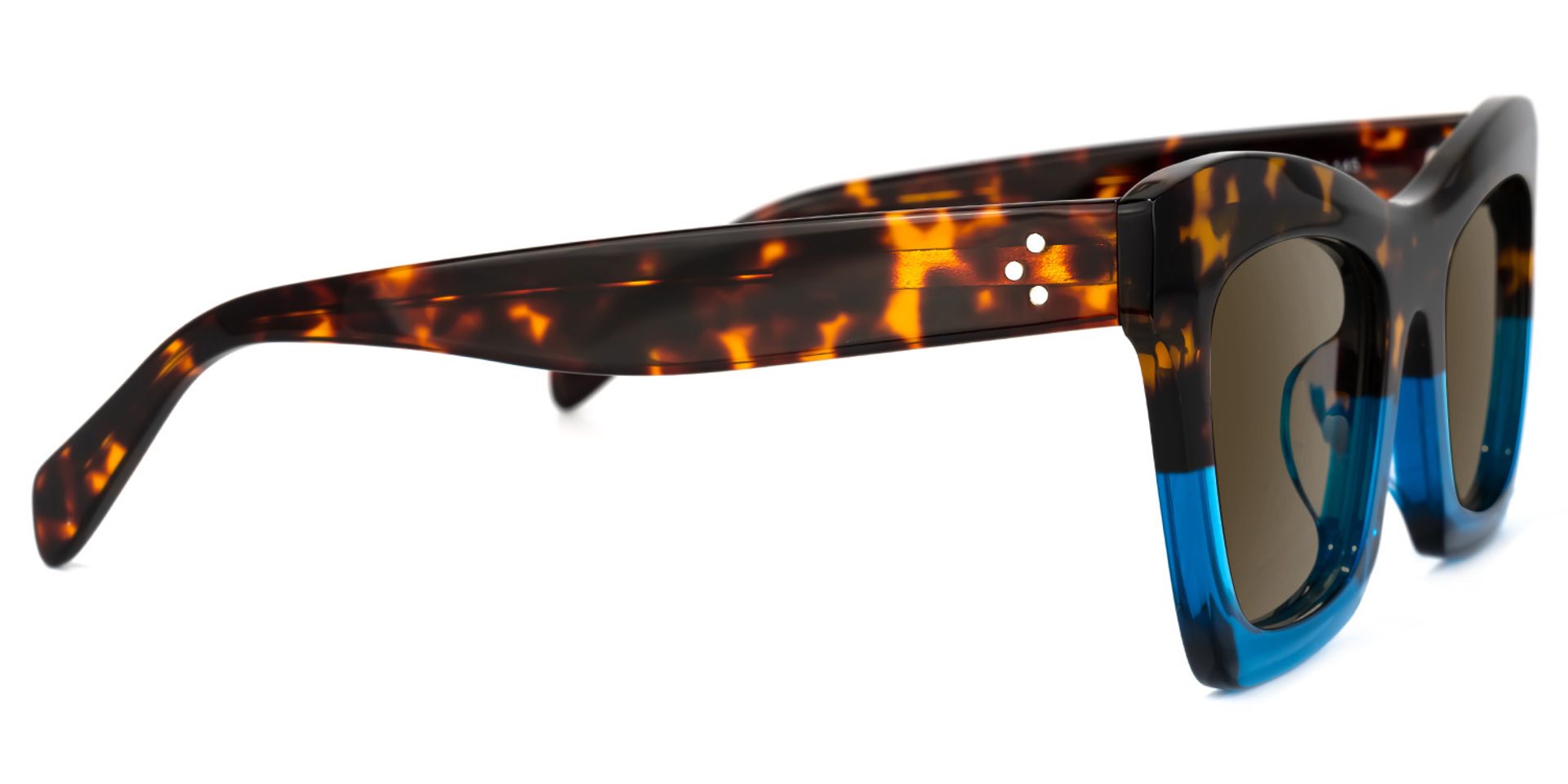 Benitez Square Sunglasses and Blue-Tortoise Frames2