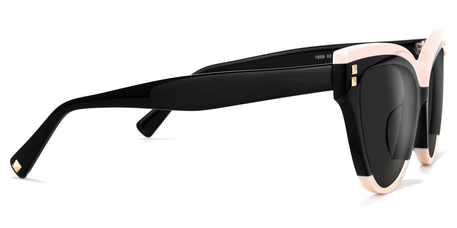 Cascata Cateye Black Sunglasses2