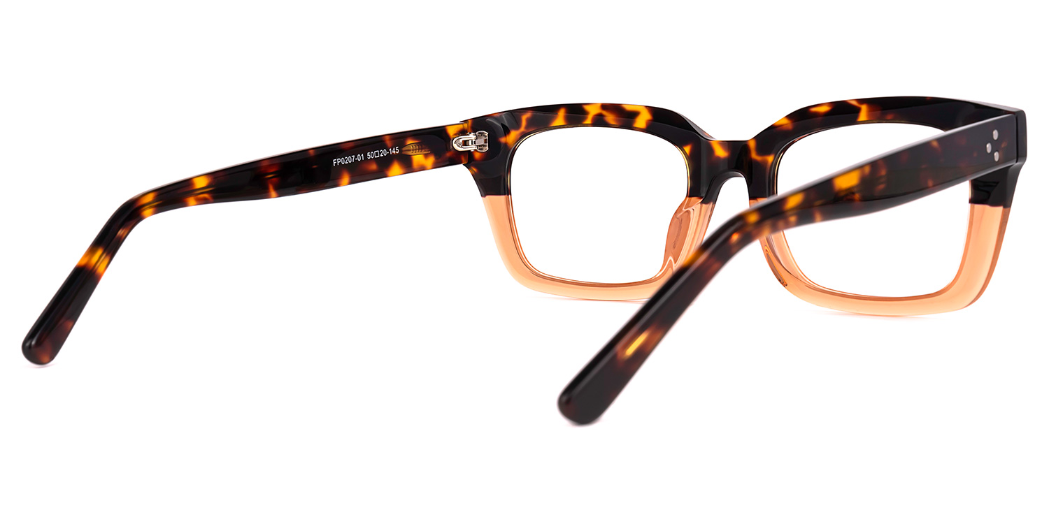 Cloris Rectangle Tortoise Glasses | ZEELOOL Canada3