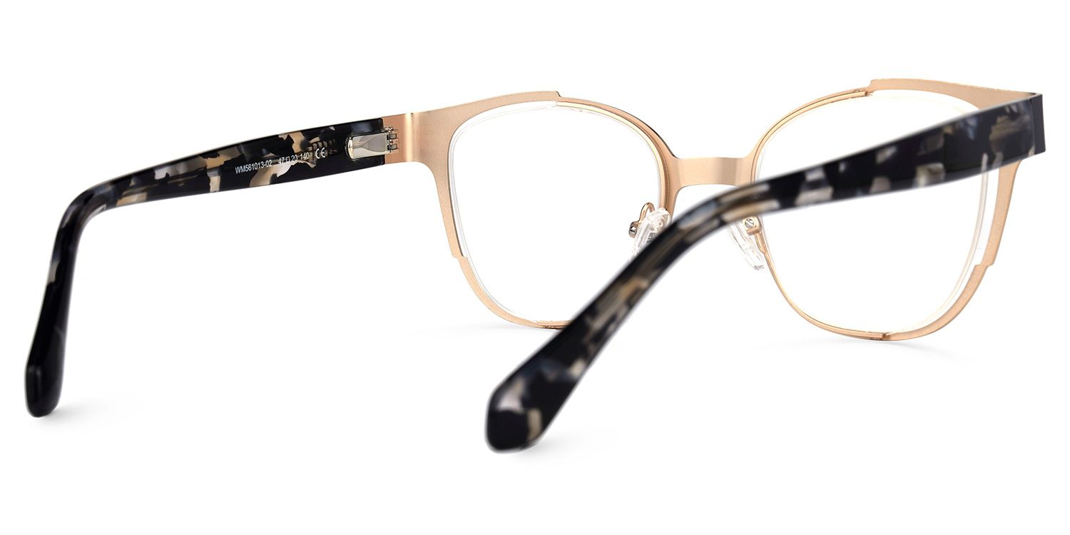 Angellay Square Gold Glasses | ZEELOOL Canada3