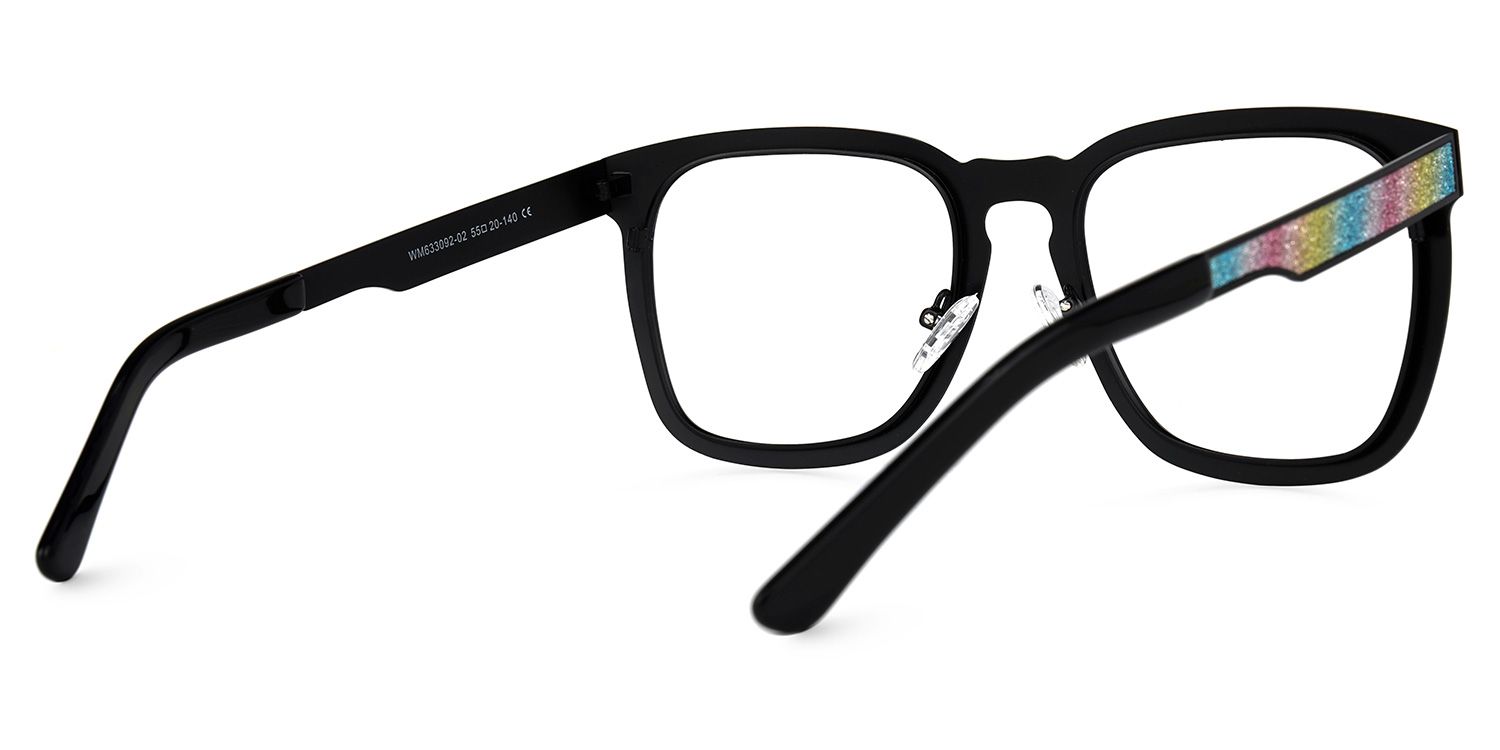 Joanne Rectangle Rainbow Glasses | ZEELOOL Canada3