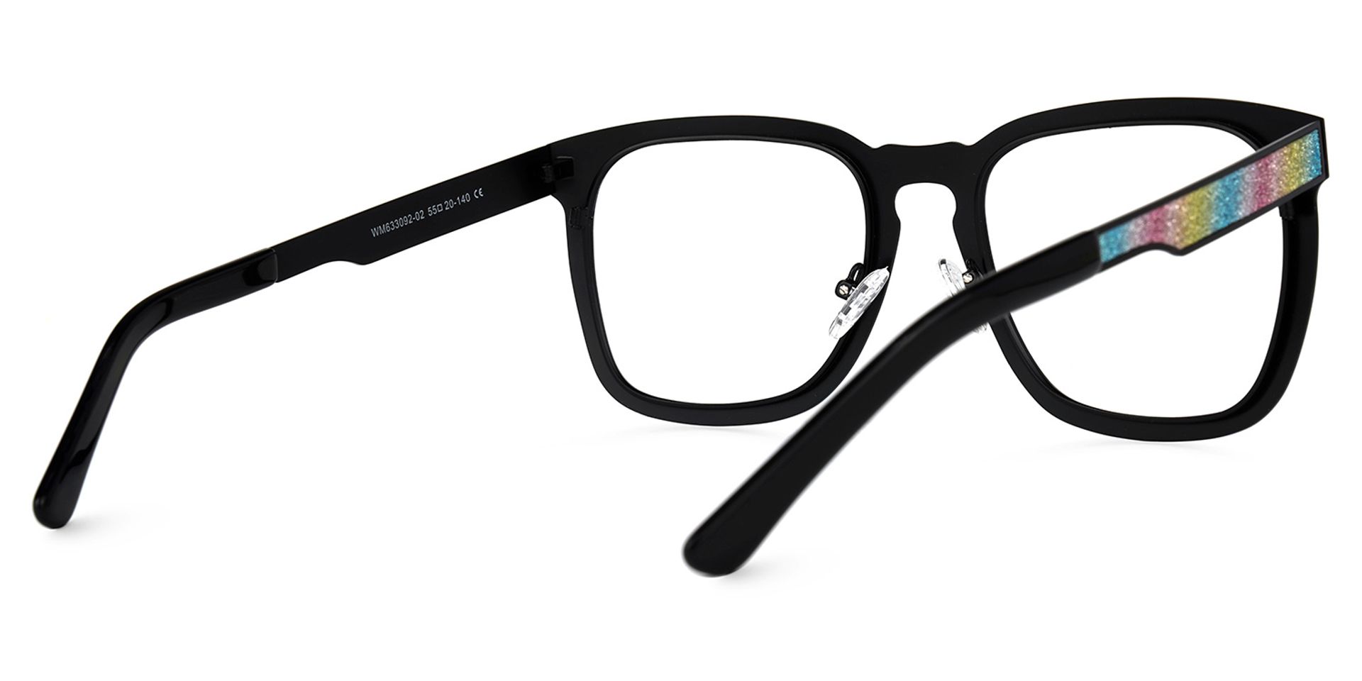 Joanne Rectangle Rainbow Glasses | ZEELOOL Canada3