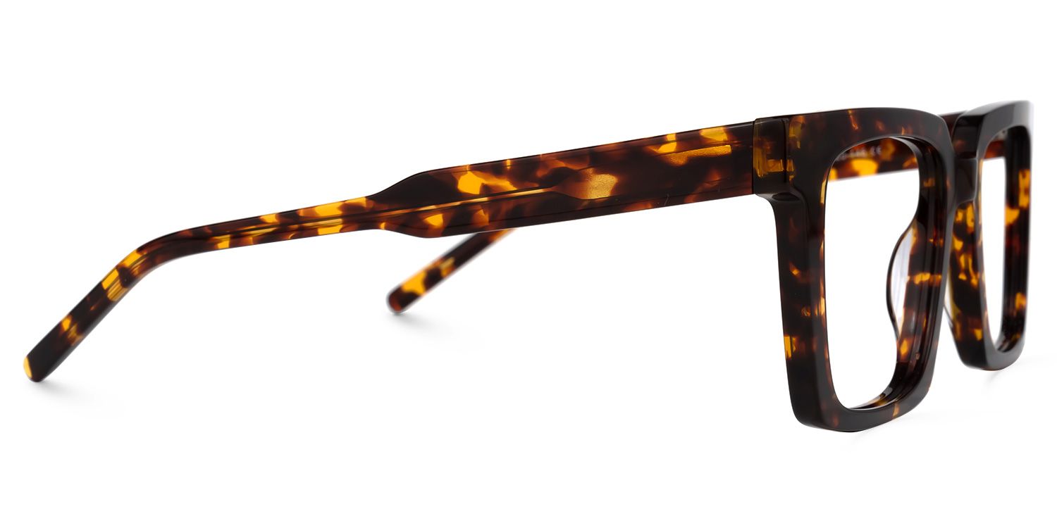 Mack Square Yellow-Tortoise Glasses | ZEELOOL Canada2