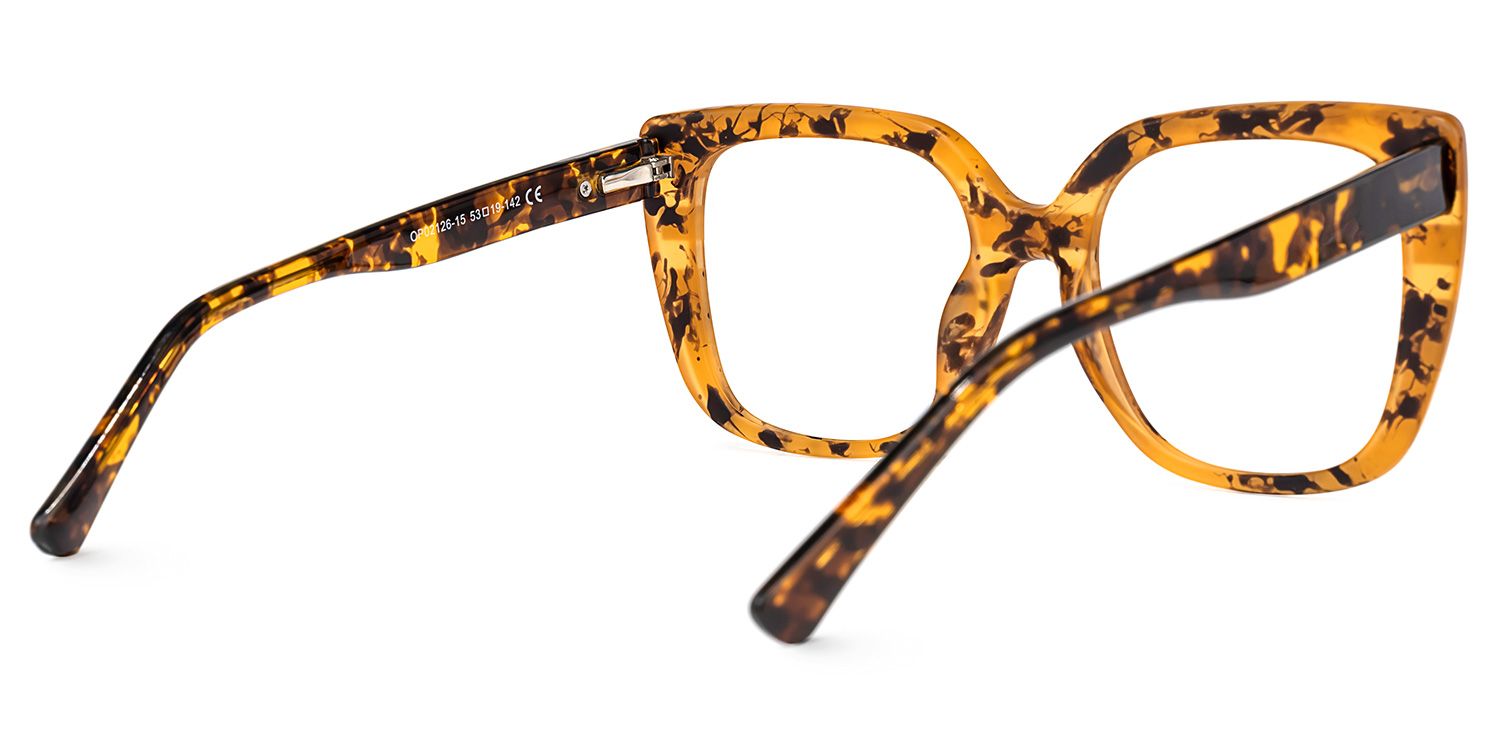 Brenda Square Light-Tortoise Glasses | ZEELOOL Canada3