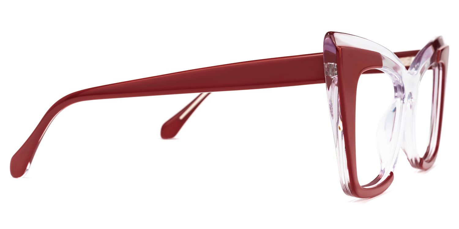 Mindya Cateye Red Glasses | ZEELOOL Canada2