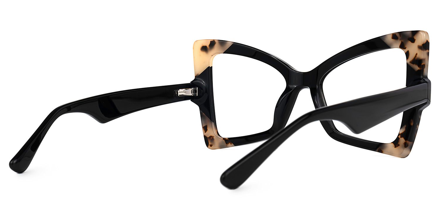 Joanie Geometric Black Glasses | ZEELOOL Canada3