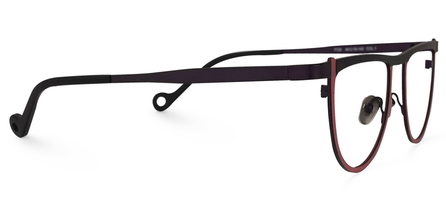 Chidera Geometric Red Glasses | ZEELOOL Canada2