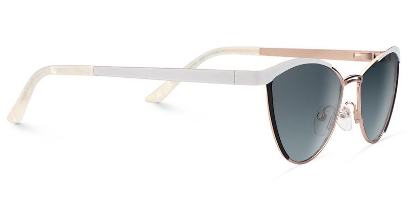 Sydney Cat Eye White Sunglasses | ZEELOOL Canada3