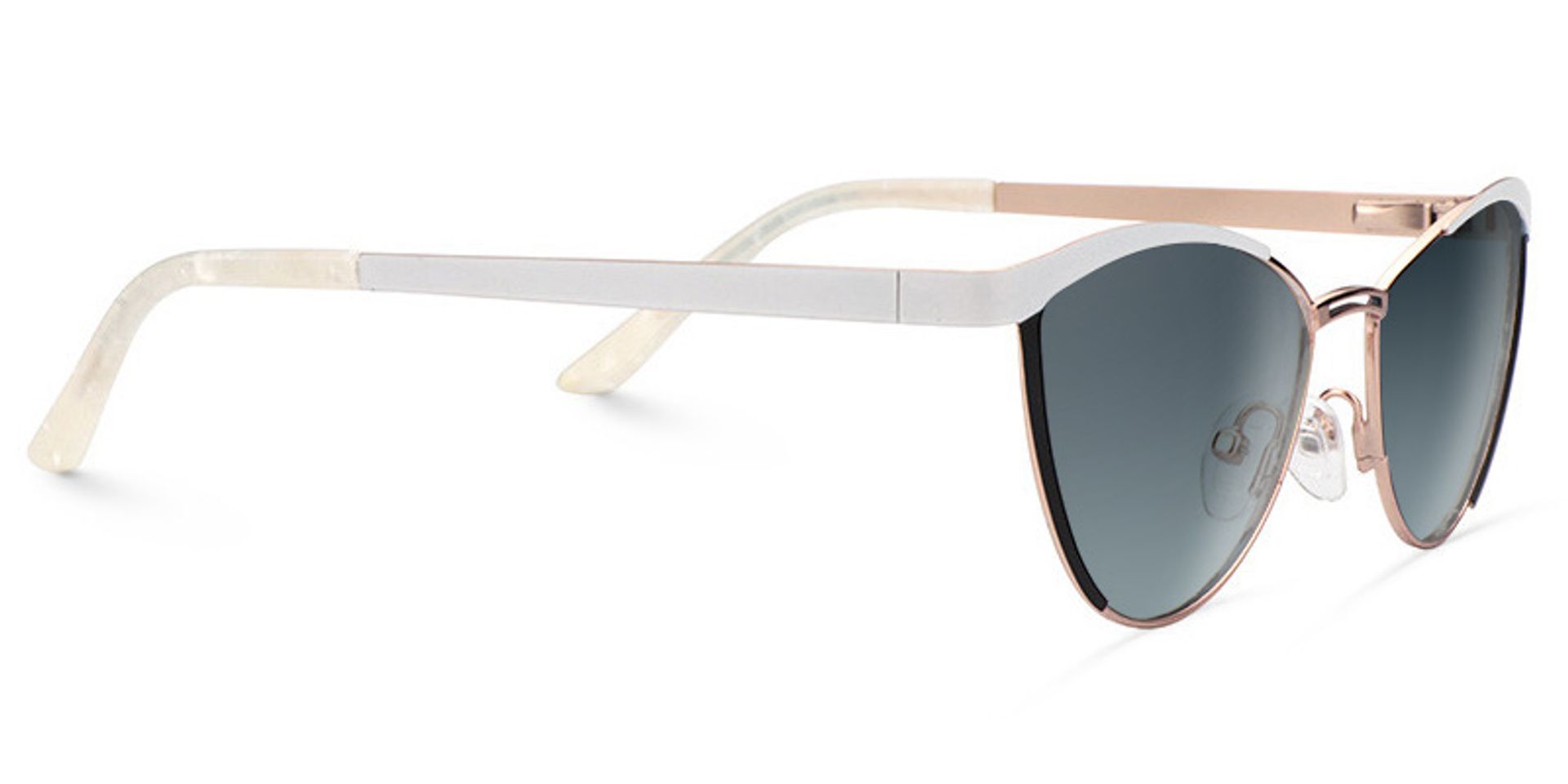 Sydney Cat Eye White Sunglasses | ZEELOOL Canada3