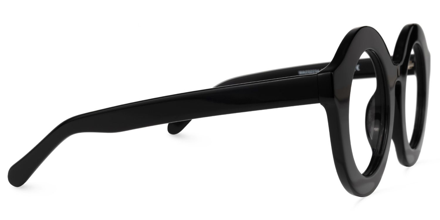 Vilmary Round Black Glasses | ZEELOOL Canada2