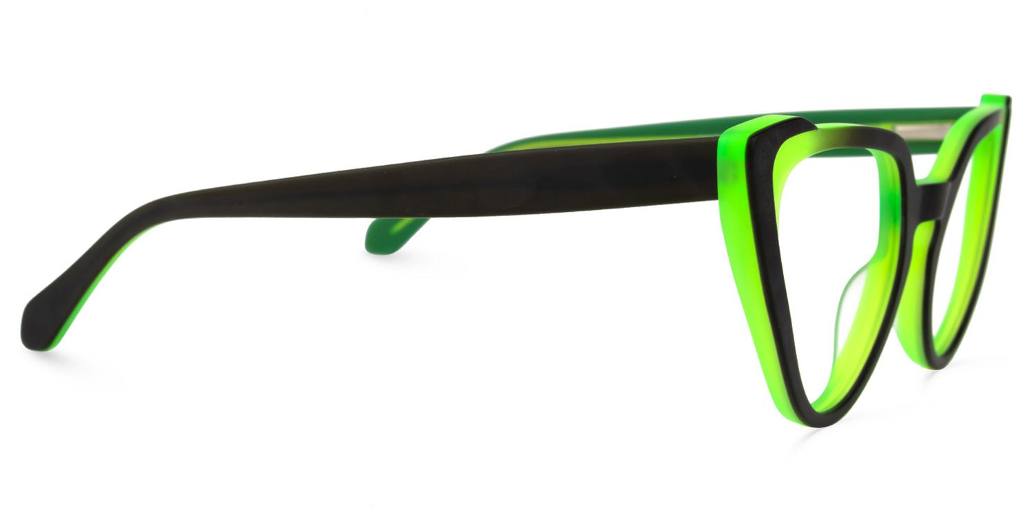 Harrison Cateye Green Glasses | ZEELOOL Canada2