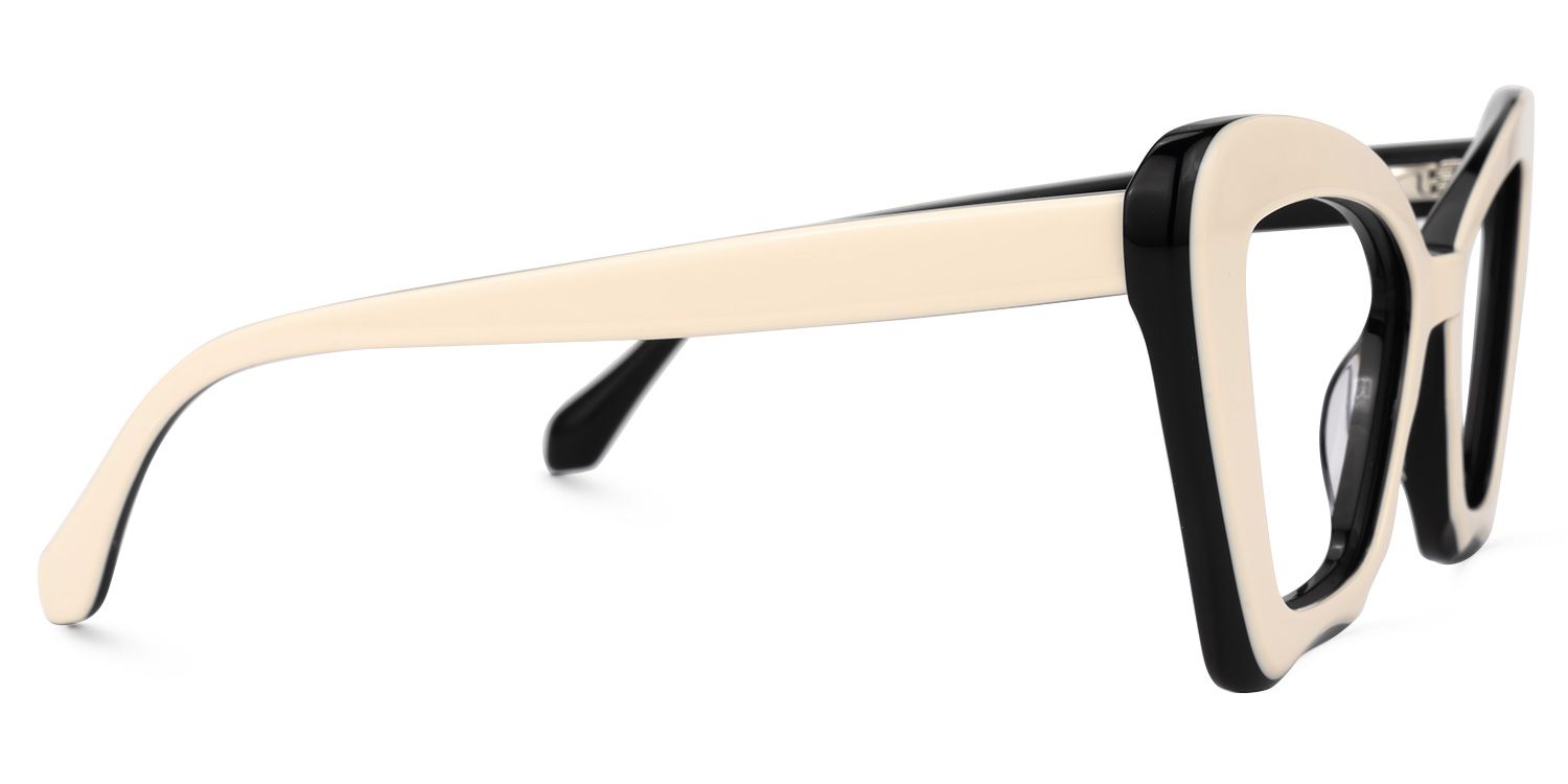 Pauline Cateye Milky Glasses | ZEELOOL Canada2