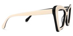 Pauline Cateye Milky Glasses2