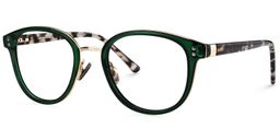 Matthew Round Green Glasses3