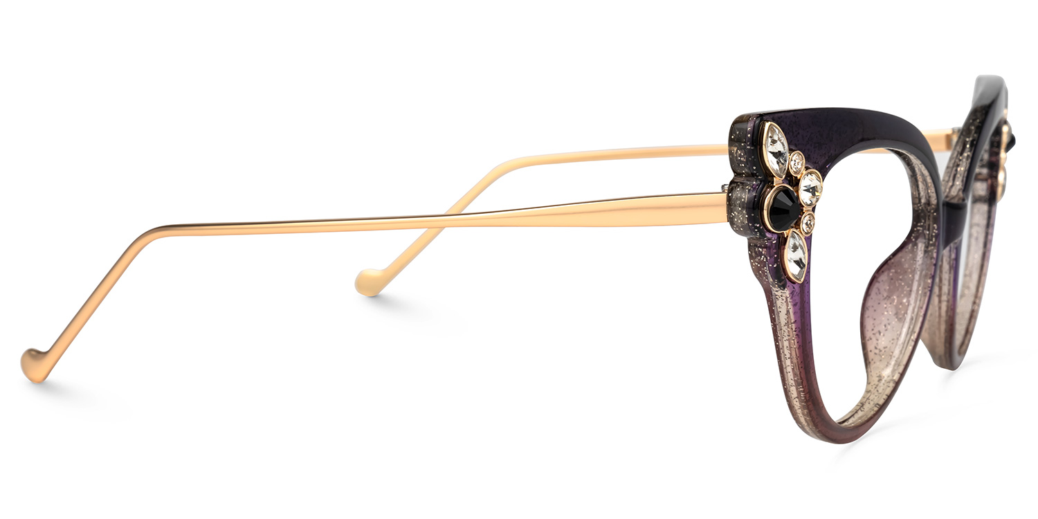 Mwaka Cateye Purple Glasses2