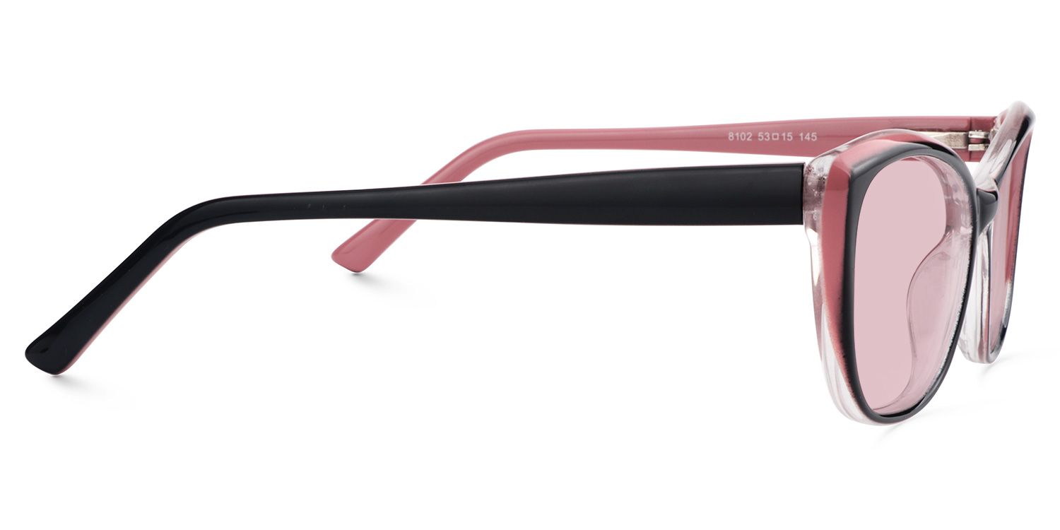 Fidelia Black Frame Sunglasses with Cat Eye Style | ZEELOOL CA3