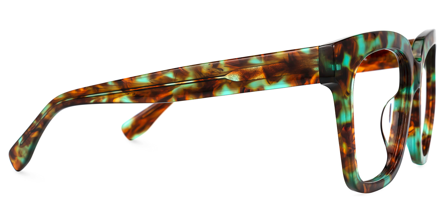 Xion Green-Tortoise Square Frames Glasses | ZEELOOL Canada2