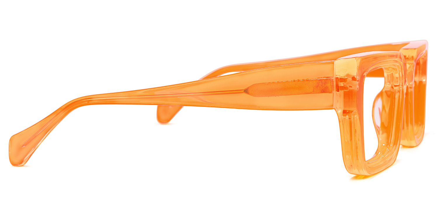 Glaucia Square Orange Glasses | ZEELOOL Canada2