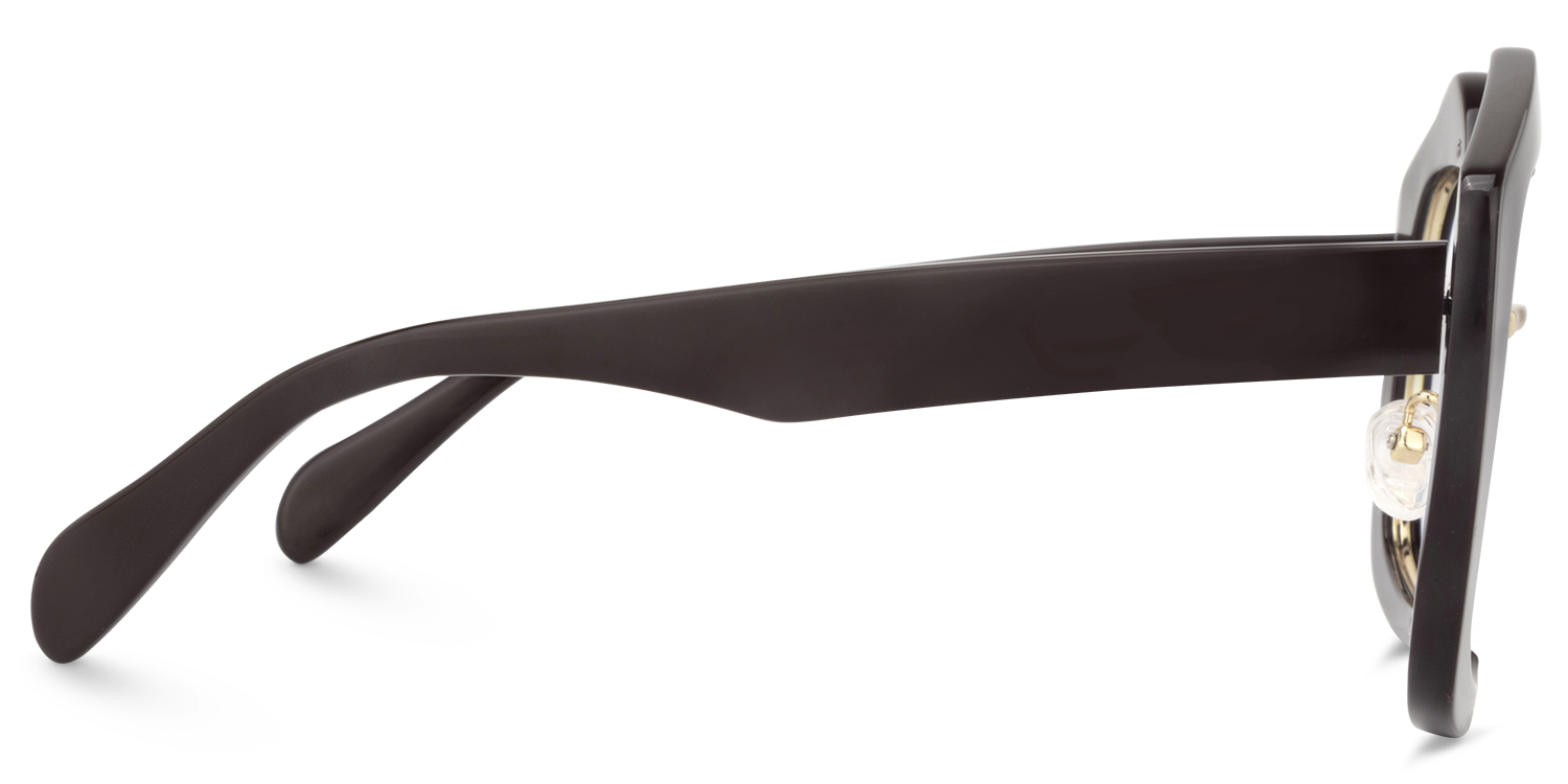 Geometric Brown Glasses | ZEELOOL Canada3