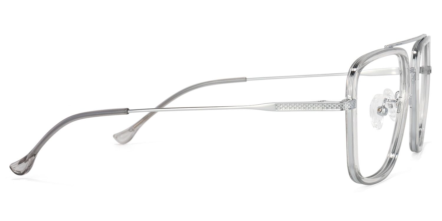 Nayeli Aviator Gray-Silver Glasses | ZEELOOL Canada3