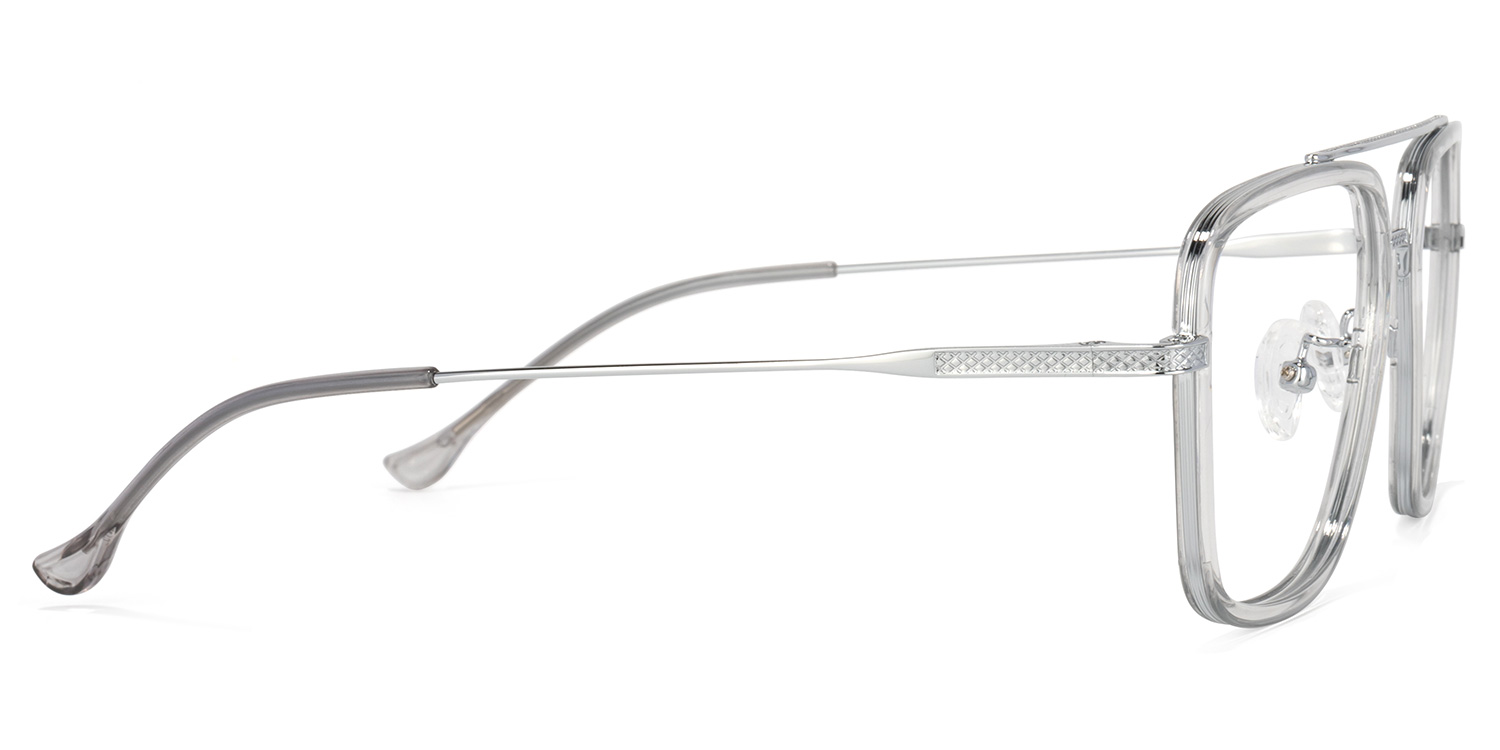 Nayeli Aviator Gray-Silver Glasses | ZEELOOL Canada3