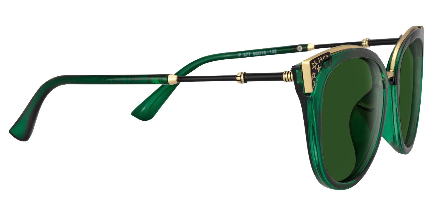 Dalton Plastic Dark-Green Frame Sunglasses | ZEELOOL CA3