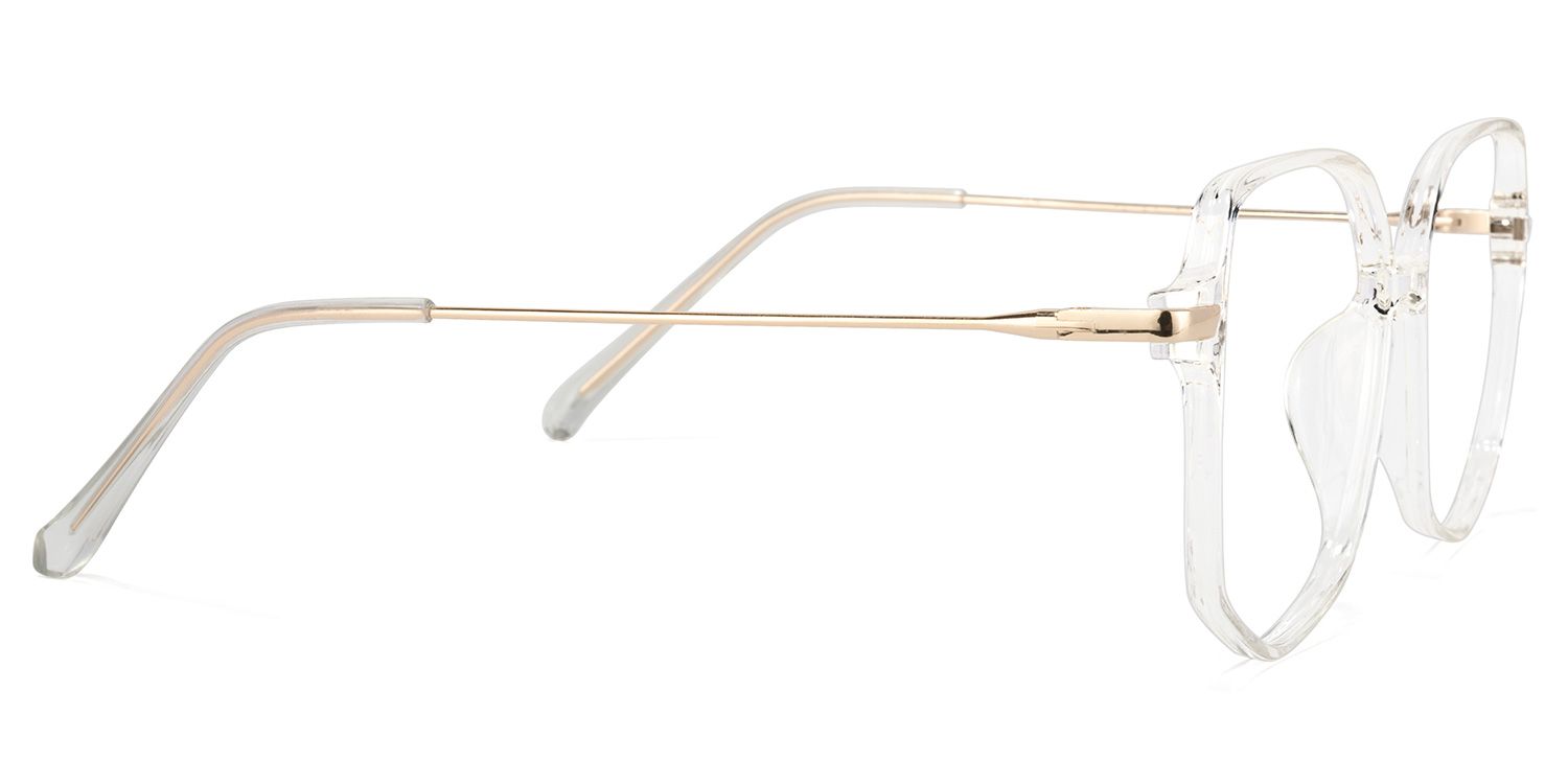 Payton Geometric Clear Eyeglasses | ZEELOOL Canada3
