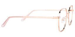 Perry Rose-Gold Geometric Glasses3