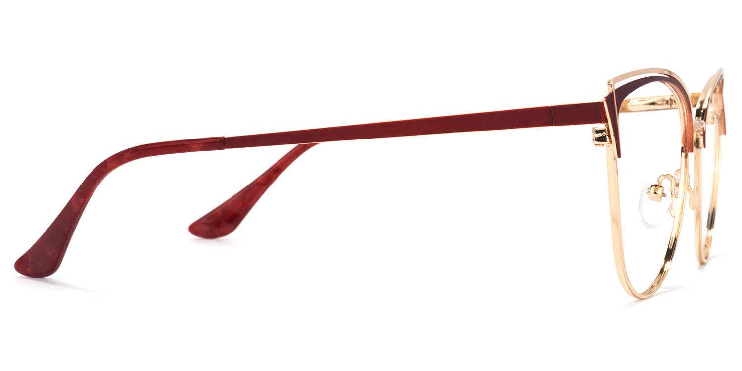 Faust Cateye Red Glasses | ZEELOOL Canada3