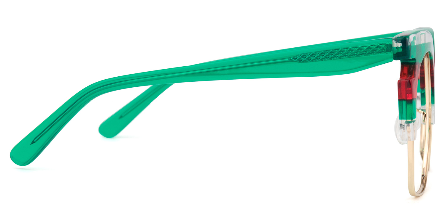 Browline Green Glasses | ZEELOOL Canada3