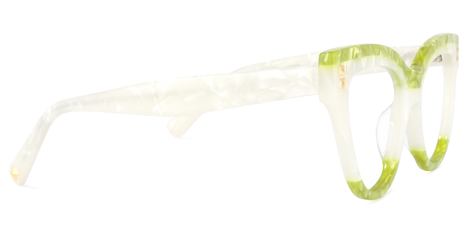 Cascata Cateye Green Glasses | ZEELOOL Canada3