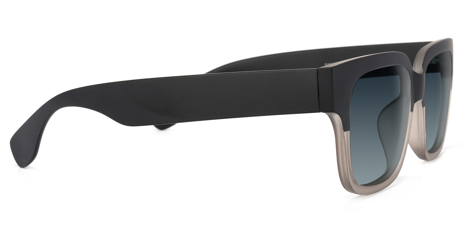 Colin Rectangle Black-Gray Sunglasses2