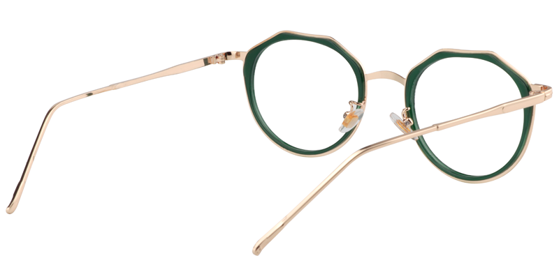 Geometric Green Glasses | ZEELOOL Canada5