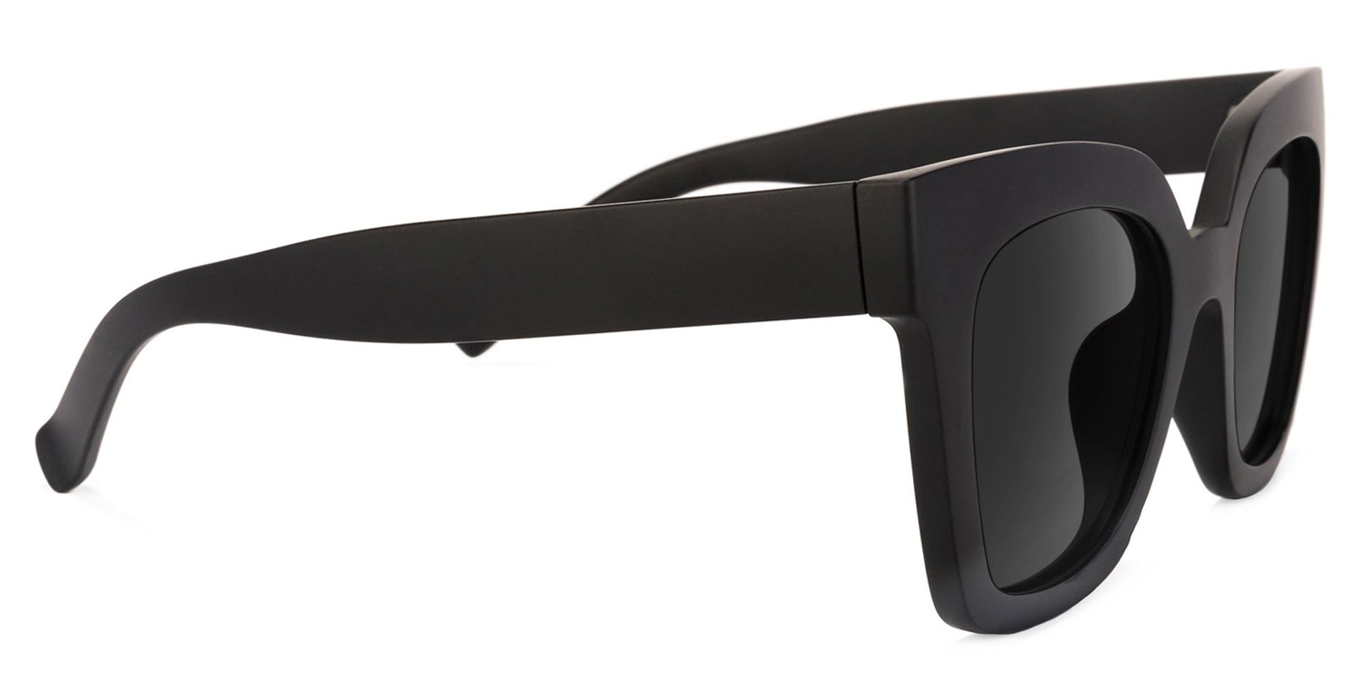 Malcolm Black Sunglasses with Square Frames | ZEELOOL Canada2