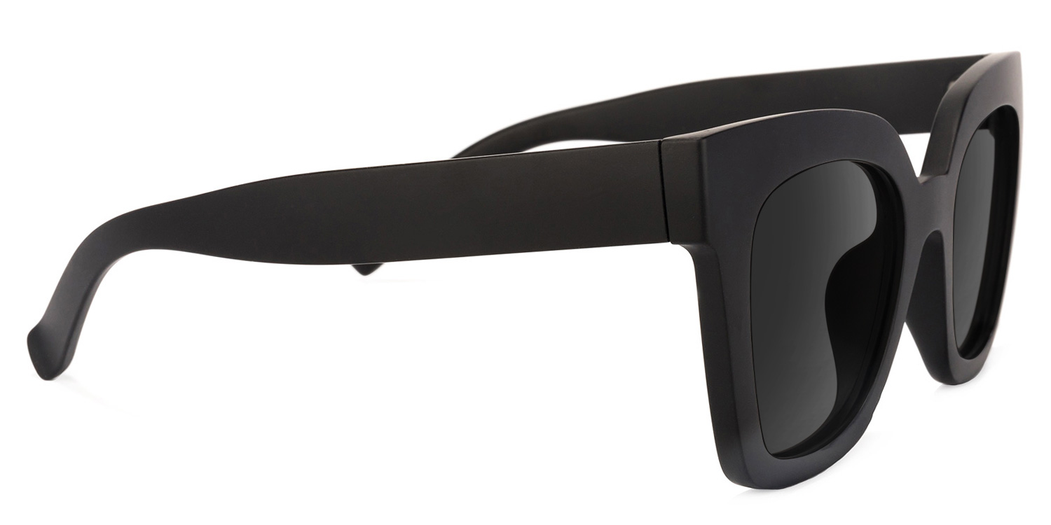 Malcolm Square Black Sunglasses2