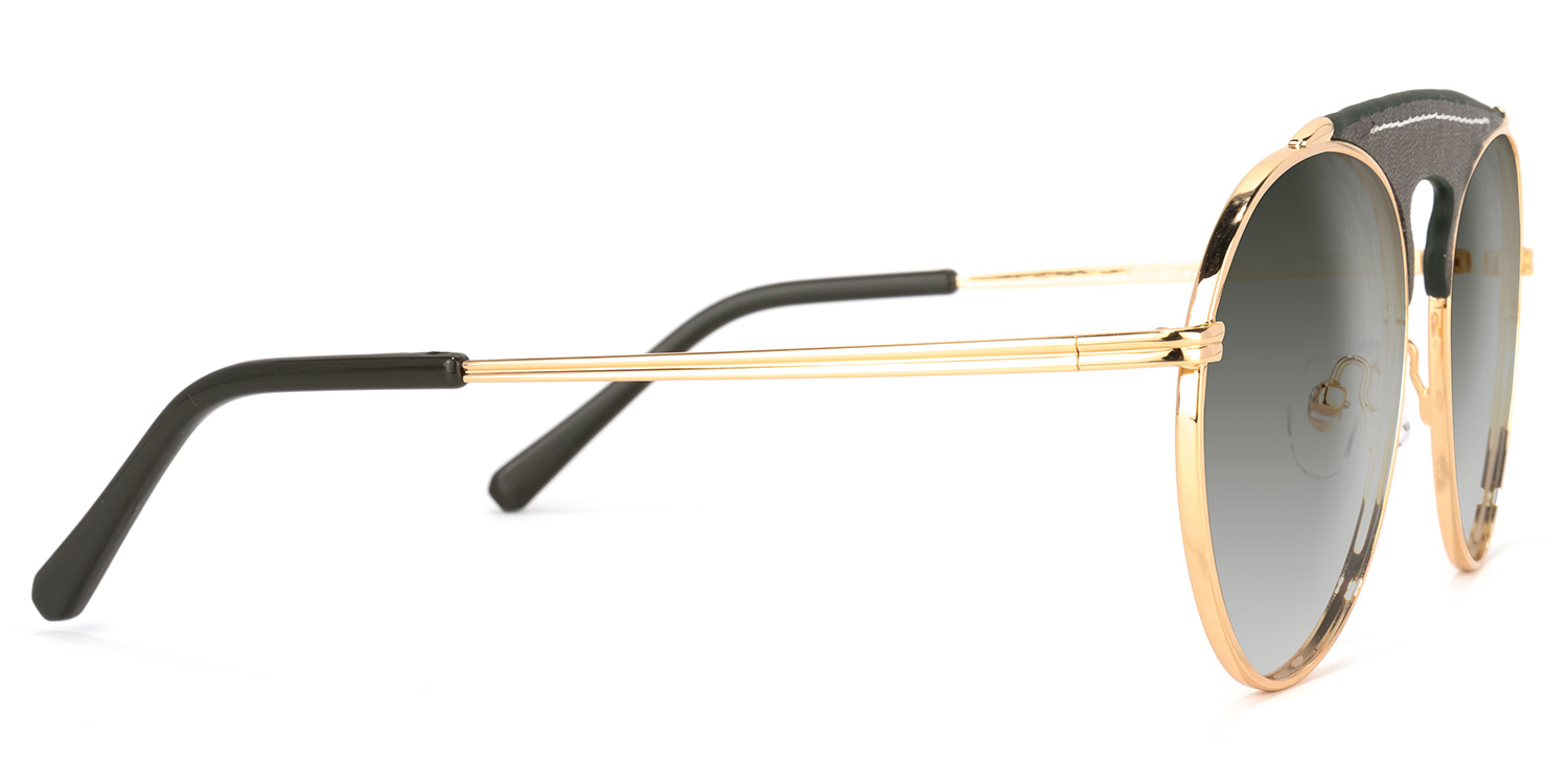 Elvira Geometric Dark-Green Sunglasses | ZEELOOL Canada3