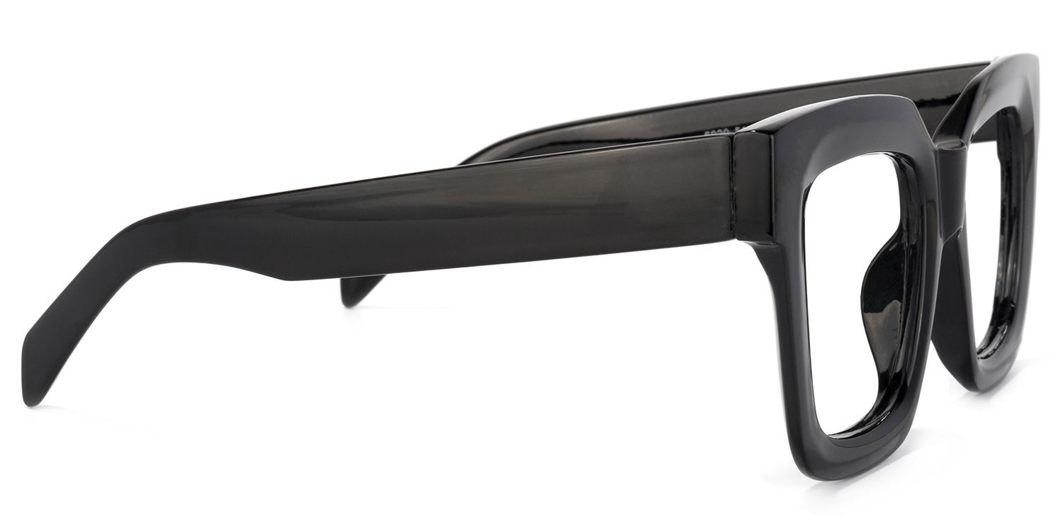 Trinity Square Black Glasses | ZEELOOL Canada3