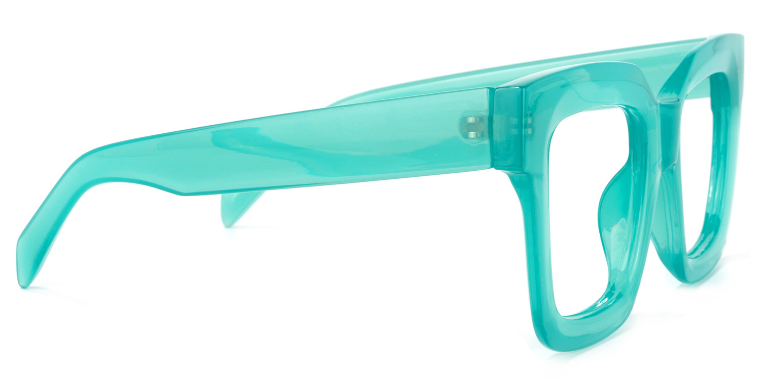 Trinity Square Green Glasses | ZEELOOL Canada3