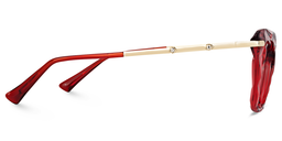 Juliet Red Rectangle Glasses3