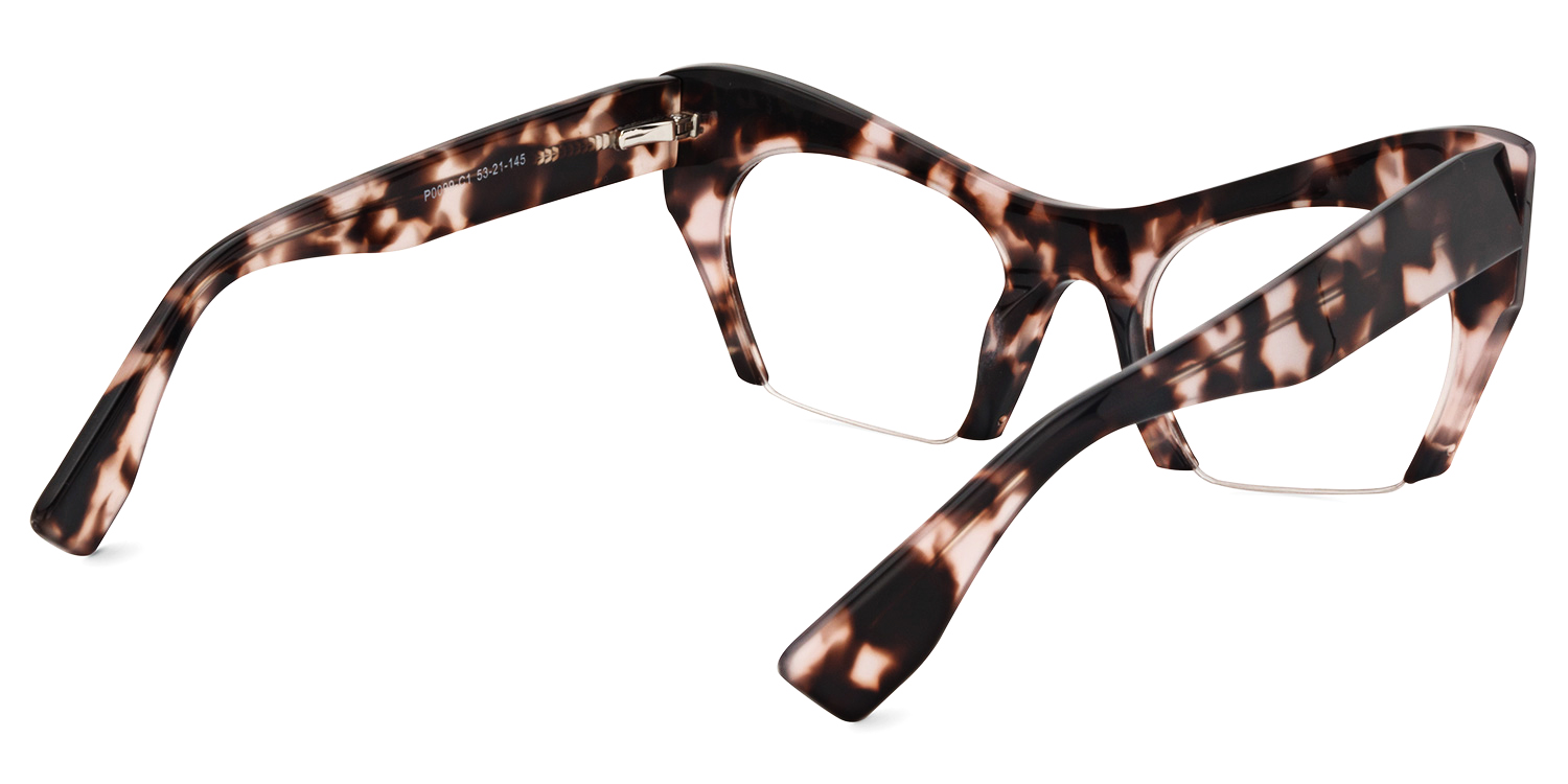 Kyle Cat Eye Light-Tortoise Glasses5