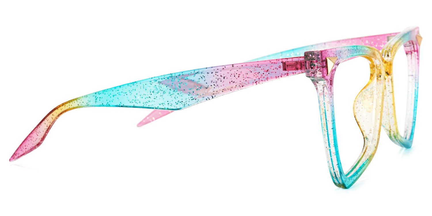 Cicely Geometrical Rainbow Eyeglasses | ZEELOOL Canada3