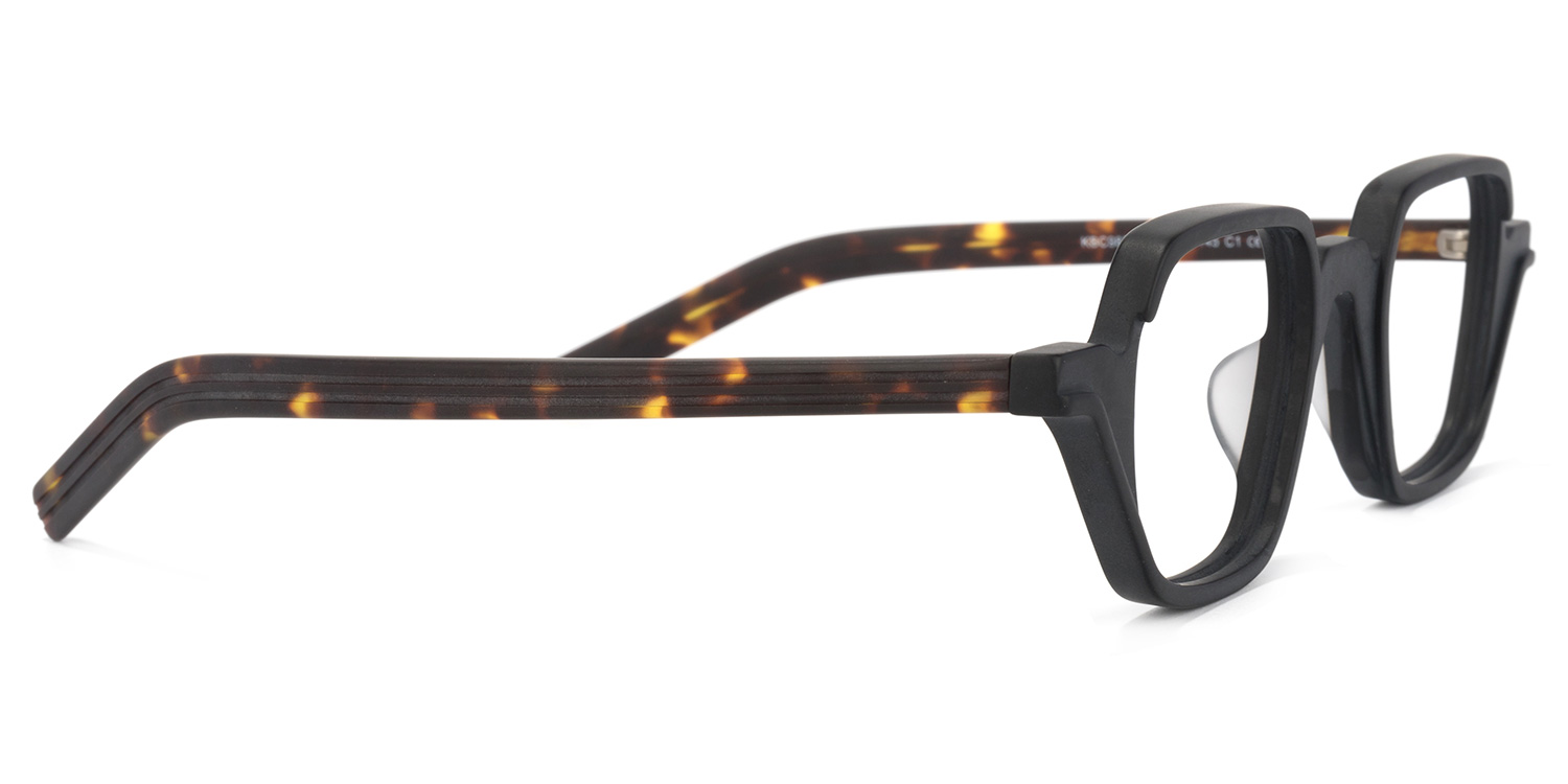 Yasin Square Black Glasses | ZEELOOL Canada3