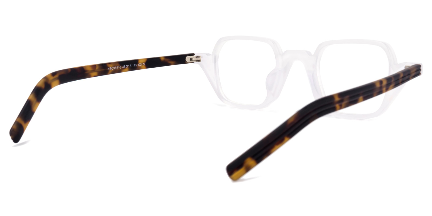 Yasin Square White Glasses | ZEELOOL Canada4